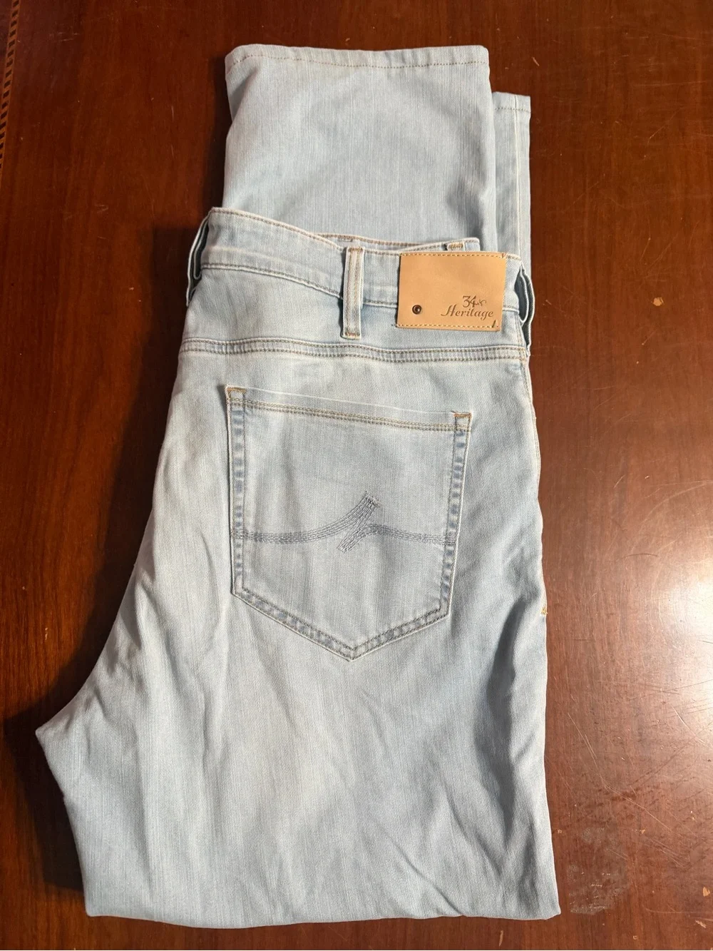 Heritage Light Blue Straight Jeans - Men's Classic Fit